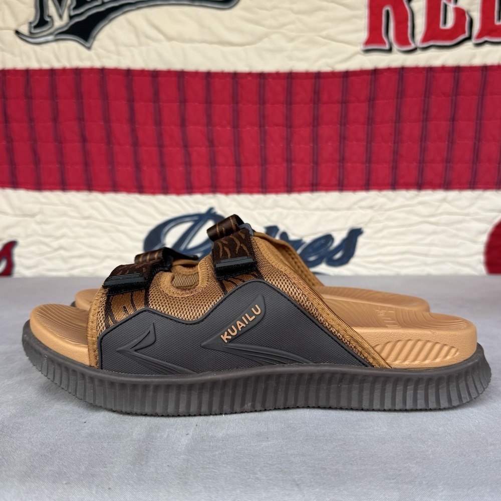 Size 10.5 -‎ KuaiLu Mens Orthotic Sandals Athletic Thick Cushion Recovery Slides